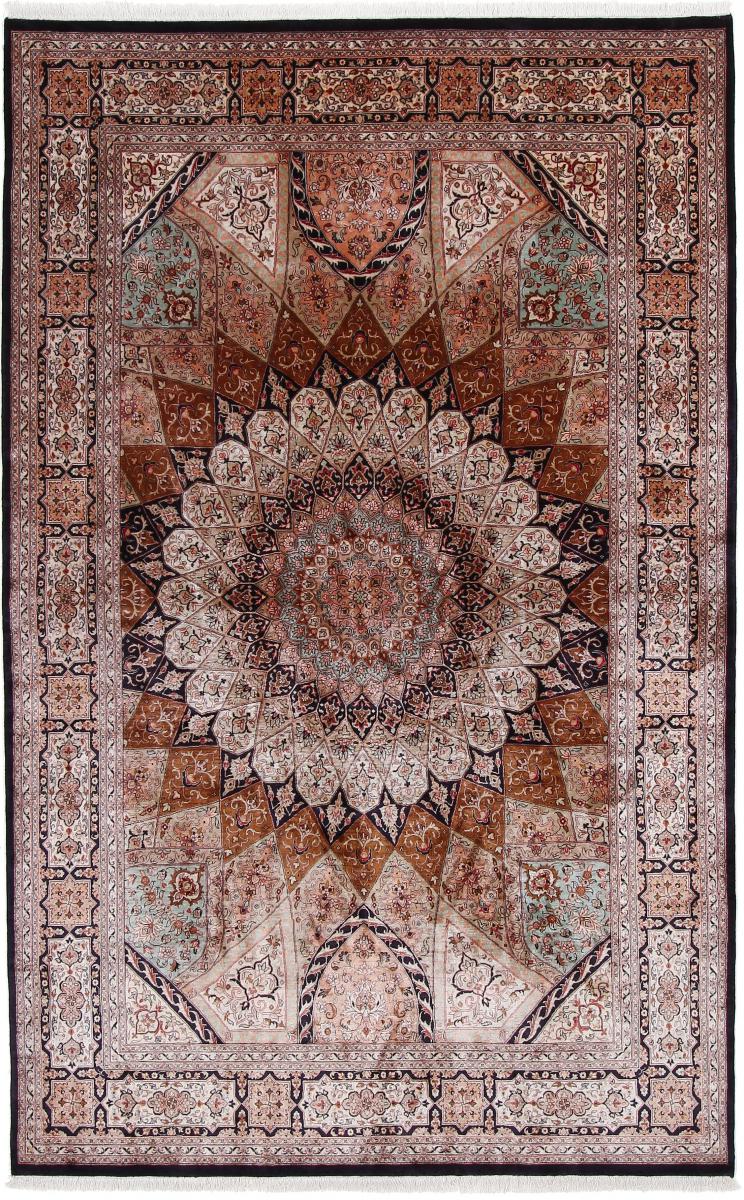 Indiaas tapijt Kasjmier Zijde Single Knot 297x189 297x189, Perzisch tapijt Handgeknoopte