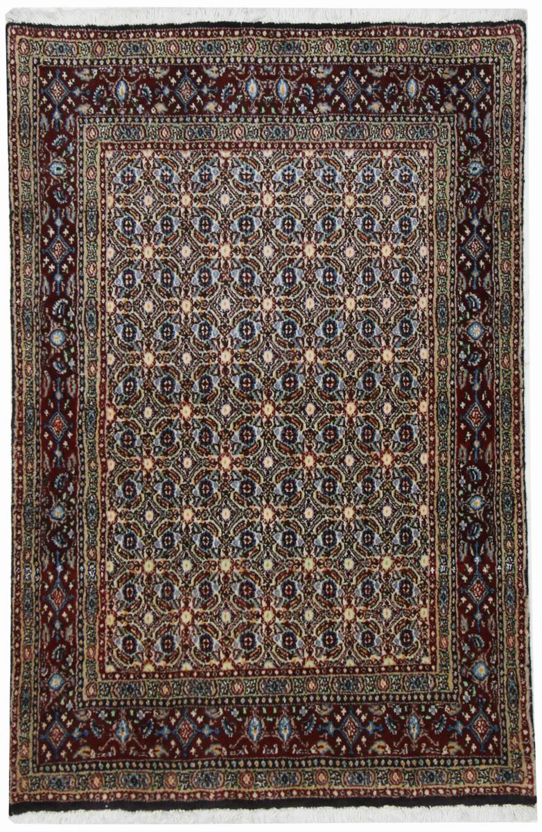 Persian Rug Moud 4'10"x3'2" 4'10"x3'2", Persian Rug Knotted by hand