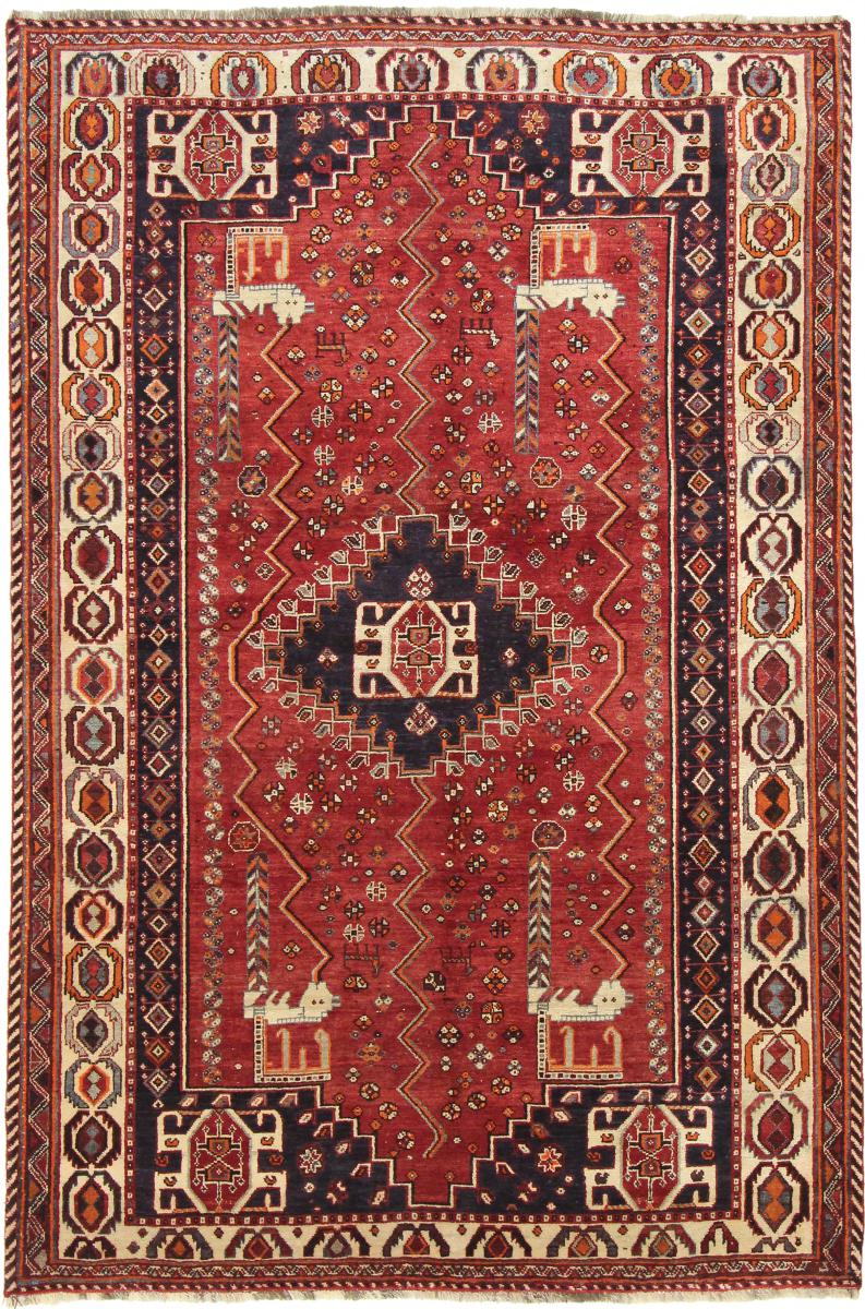 Persisk tæppe Ghashghai 263x170 263x170, Persisk tæppe Knyttet i hånden