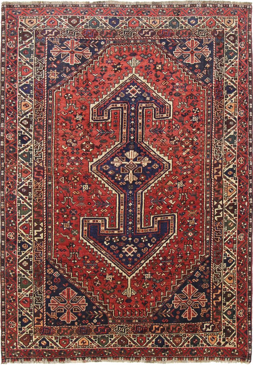 Persisk tæppe Ghashghai 250x175 250x175, Persisk tæppe Knyttet i hånden