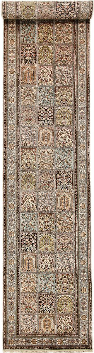 Tappeto indiano Cachemire di Seta 466x95 466x95, Tappeto persiano Annodato a mano