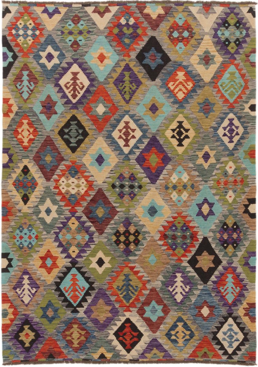 Tapete afegão Kilim Afegão 251x177 251x177, Tapete persa Tecido à mão