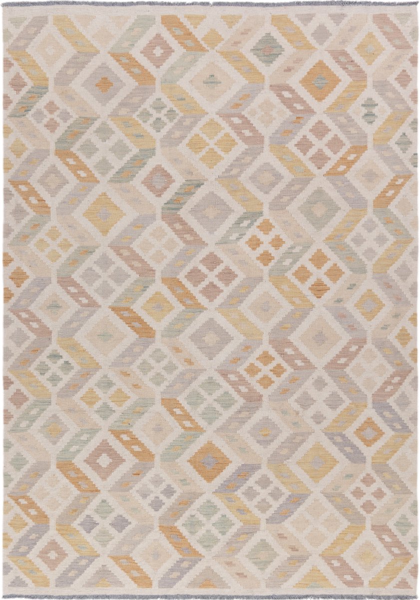 Tapis afghan Kilim Afghan 239x170 239x170, Tapis persan Tissé à la main