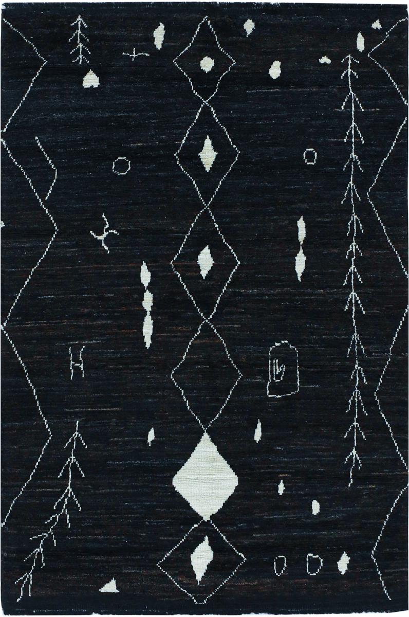 Afghan rug Berber Contemporary 189x124 189x124, Persian Rug Knotted by hand