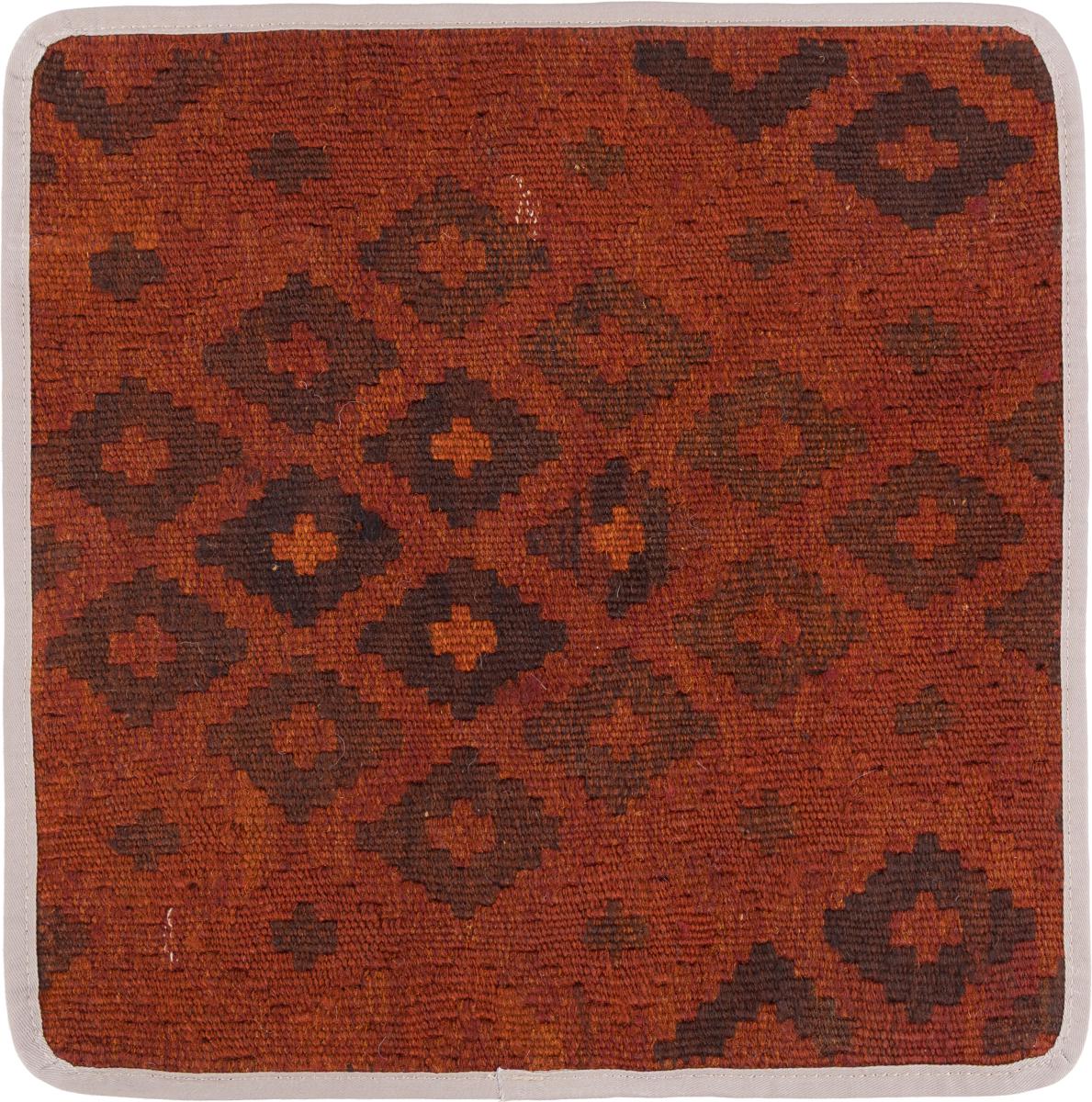 Afghanska mattan Kilim Afghan Kuddfodral 40x40 40x40, Persisk matta Knuten för hand