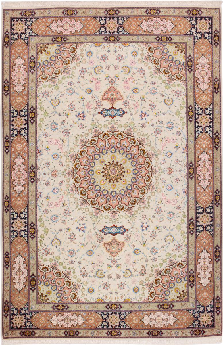 Tappeto persiano Tabriz 60Raj Ordito in Seta 304x199 304x199, Tappeto persiano Annodato a mano