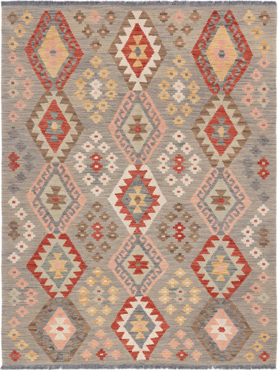 Tapis afghan Kilim Afghan 169x130 169x130, Tapis persan Tissé à la main