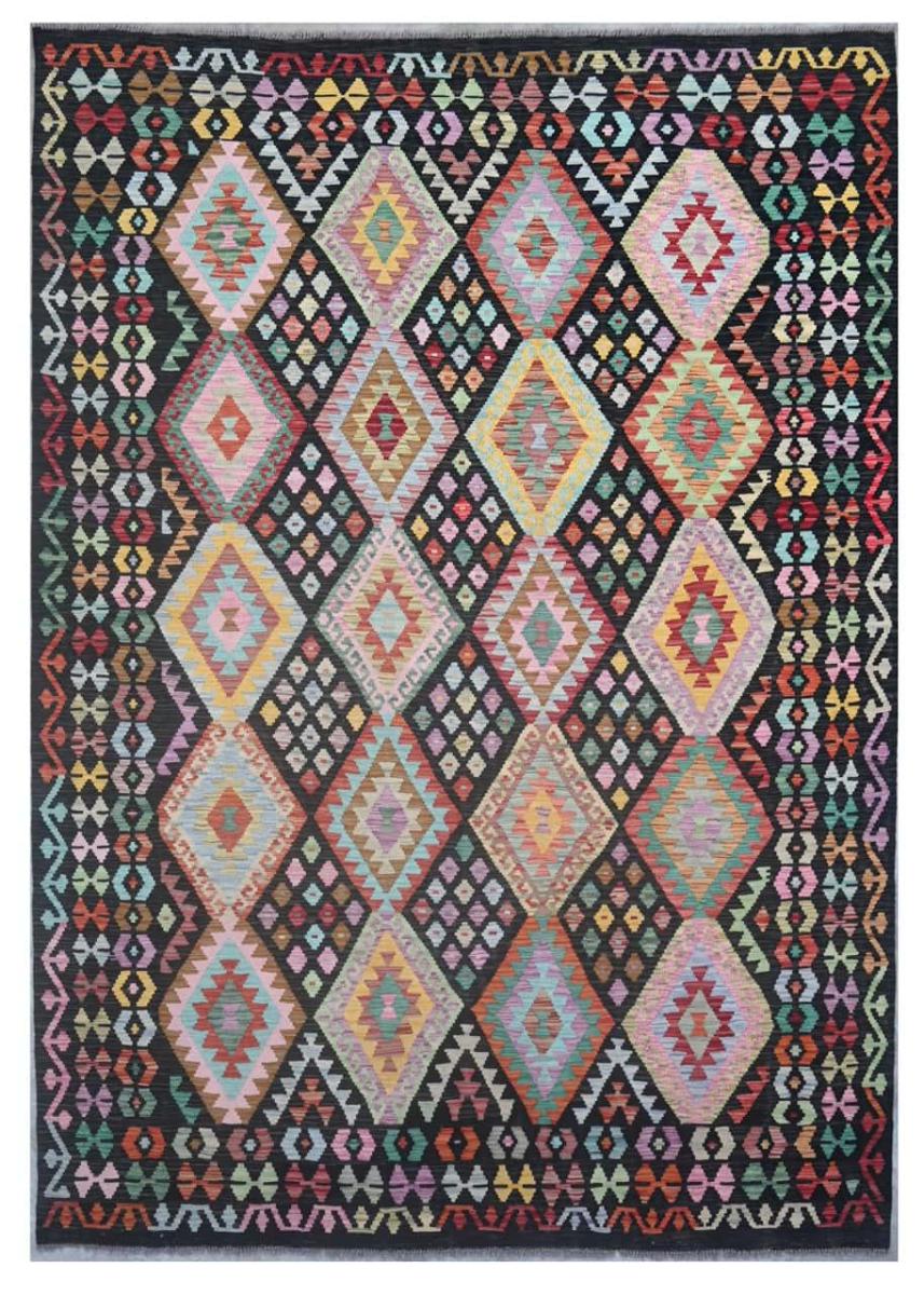 Afghan rug Kilim Afghan 9'10"x6'10" 9'10"x6'10", Persian Rug Woven by hand