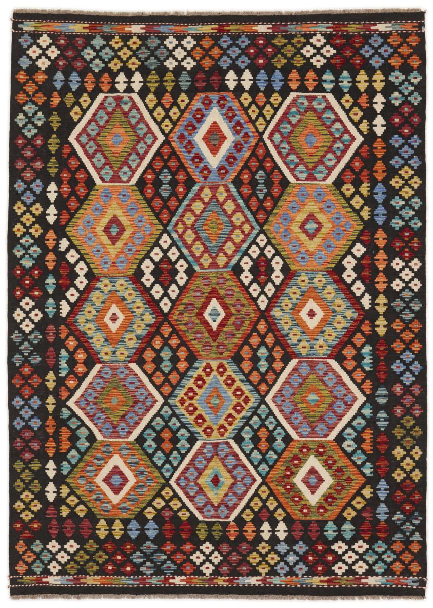 Tapete afegão Kilim Afegão 250x179 250x179, Tapete persa Tecido à mão