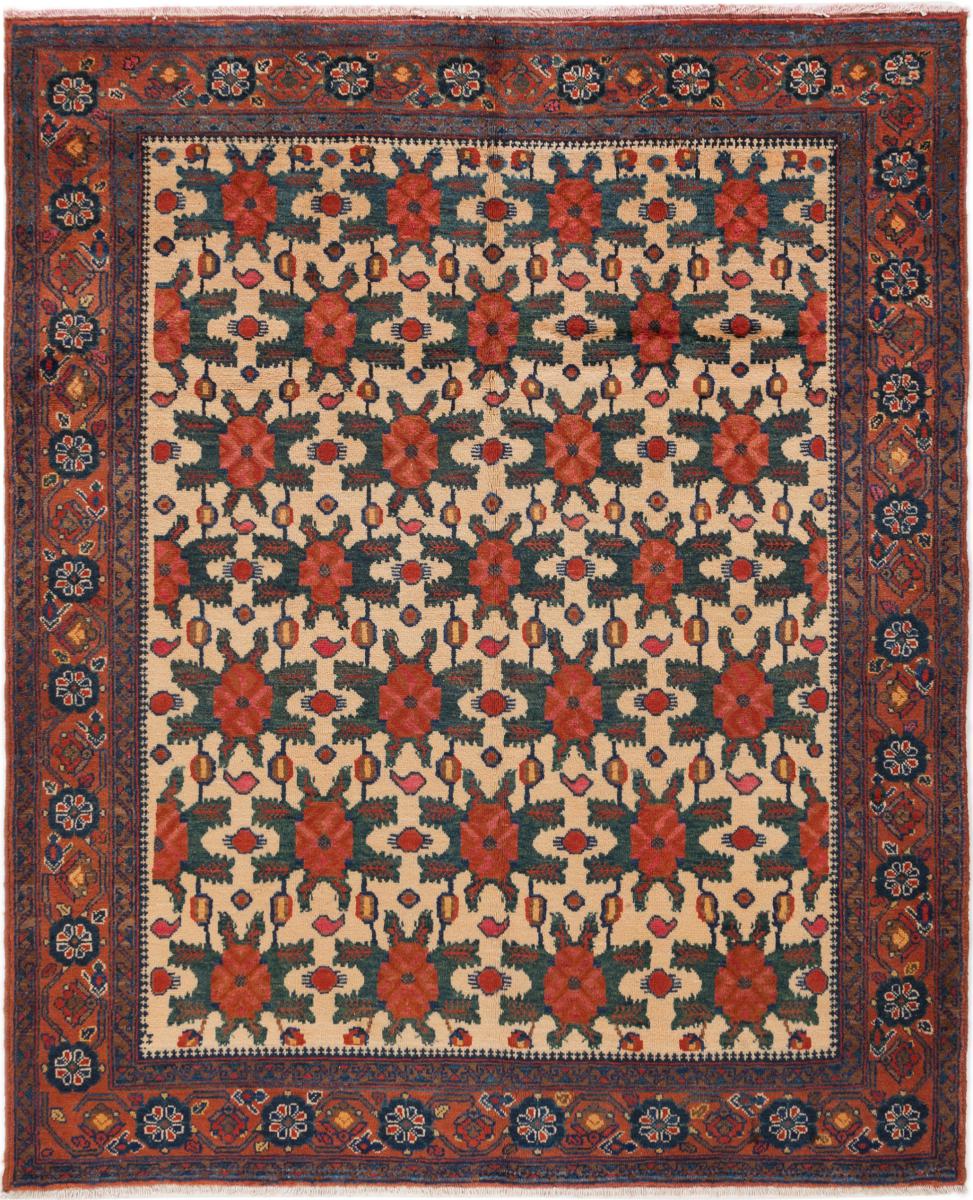 Tapis persan Afshar Ancien 178x148 178x148, Tapis persan Noué à la main