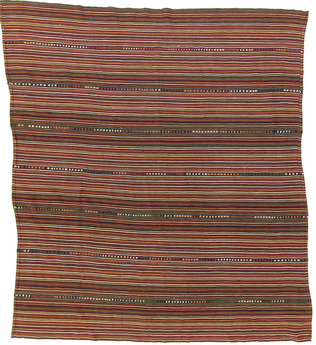 Tapete persa Kilim Fars Antigo 5'8"x6'7" 5'8"x6'7", Tapete persa Tecido à mão