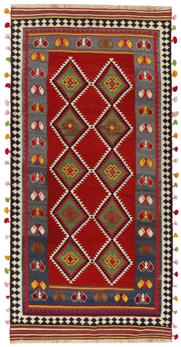Tapete persa Kilim Fars 281x131 281x131, Tapete persa Tecido à mão