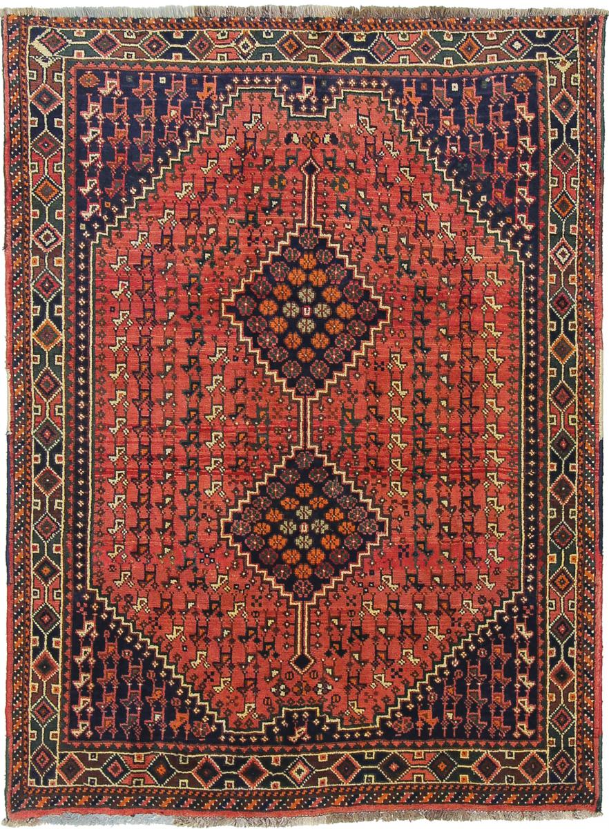 Tapete persa Ghashghai 199x146 199x146, Tapete persa Atado à mão