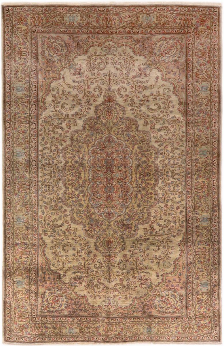 Kaiseri Antikke Silkerenning 207x125 207x125, Persisk teppe Knyttet for hånd