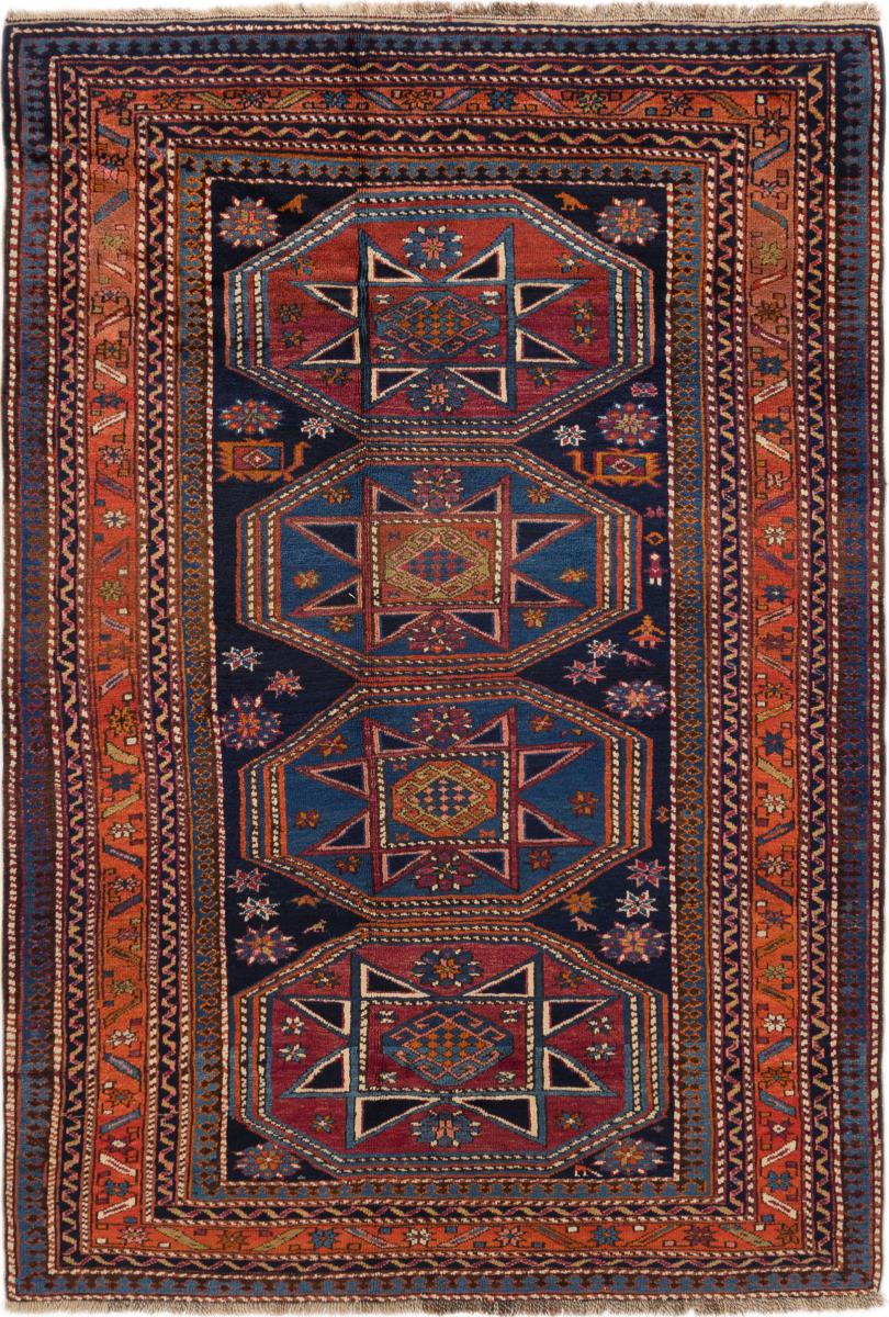 Russisk tæppe Shirvan Gamle 203x140 203x140, Persisk tæppe Knyttet i hånden