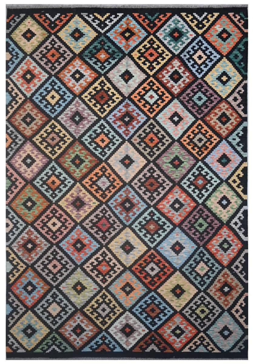 Afghan rug Kilim Afghan 9'9"x6'8" 9'9"x6'8", Persian Rug Woven by hand