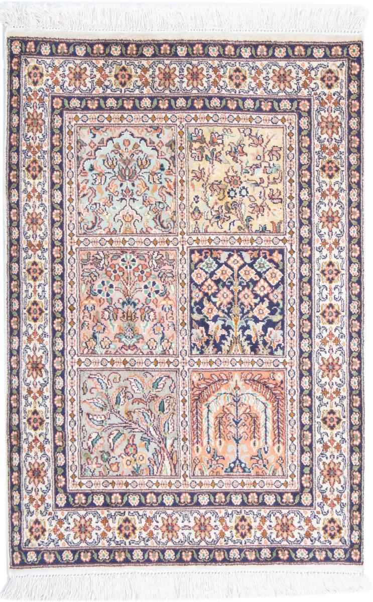 Tappeto indiano Cachemire di Seta 94x63 94x63, Tappeto persiano Annodato a mano