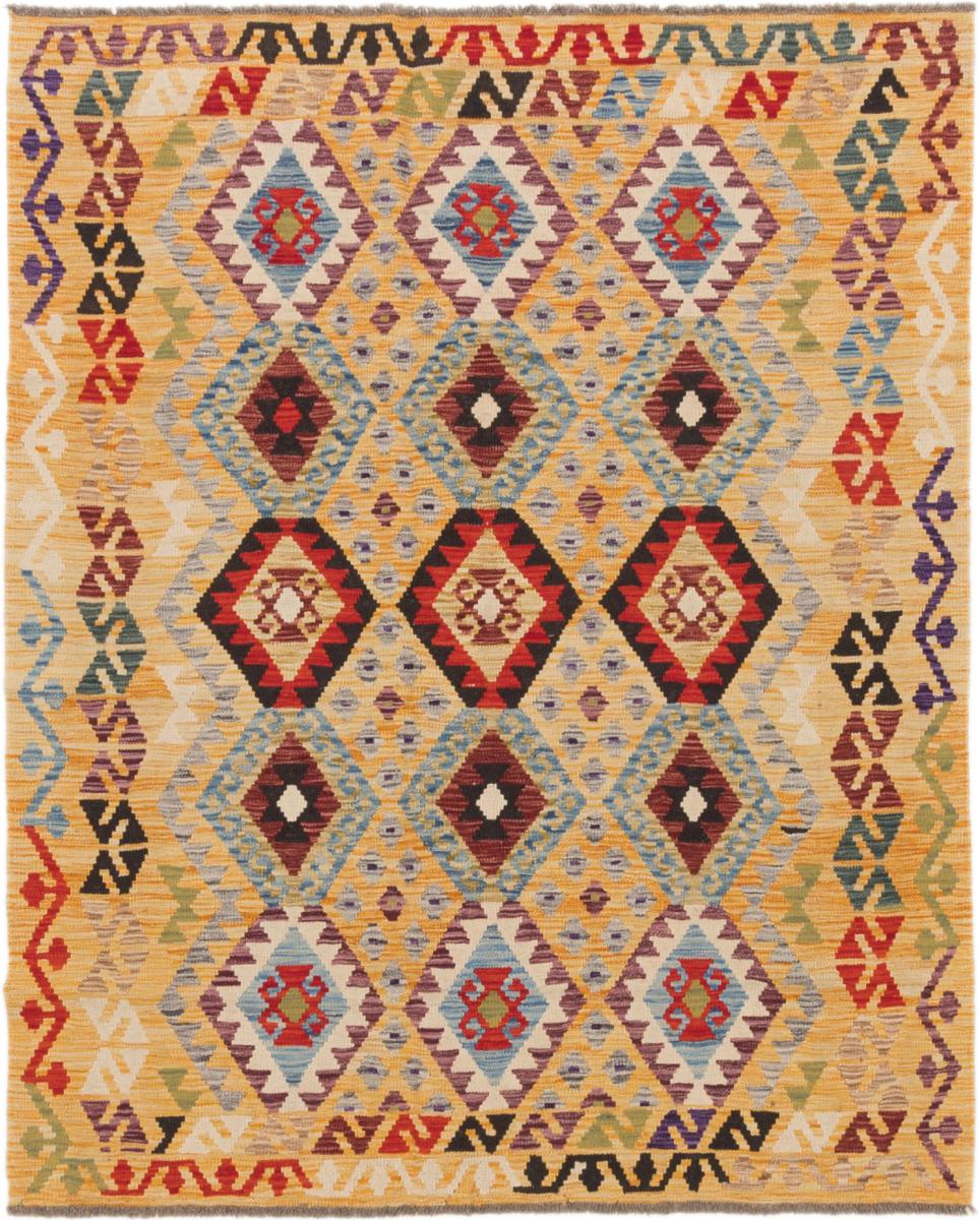 Tapete afegão Kilim Afegão 194x158 194x158, Tapete persa Tecido à mão