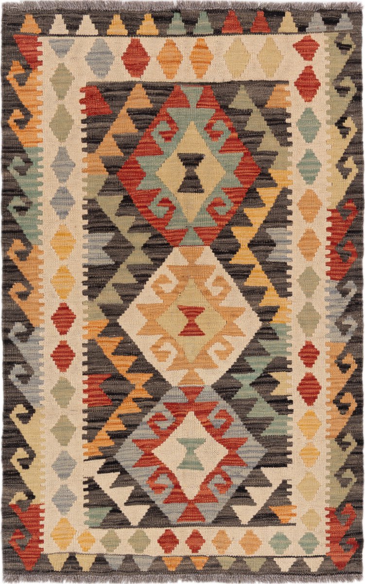 Alfombra afgana Kilim Afghan 125x79 125x79, Alfombra persa Tejido a mano