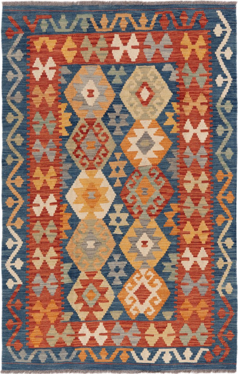 Tapete afegão Kilim Afegão 153x100 153x100, Tapete persa Tecido à mão