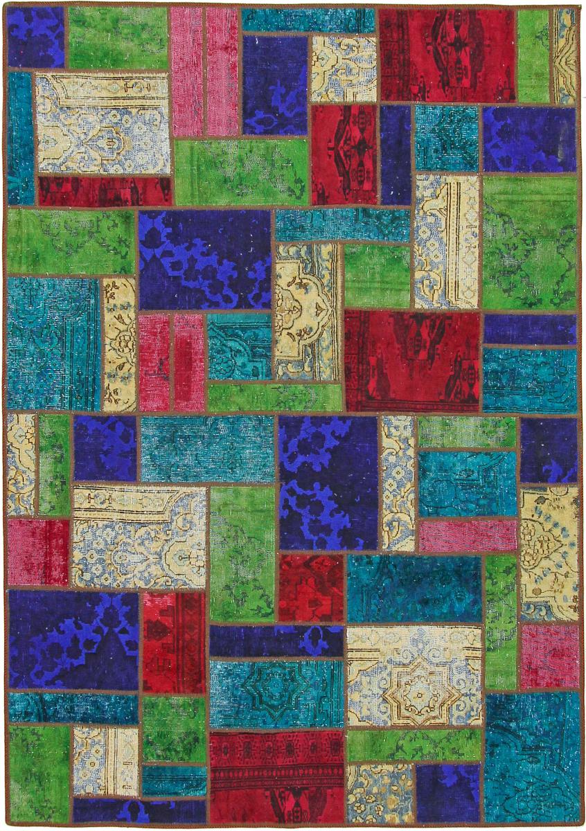 Tapete persa Patchwork 243x170 243x170, Tapete persa Atado à mão