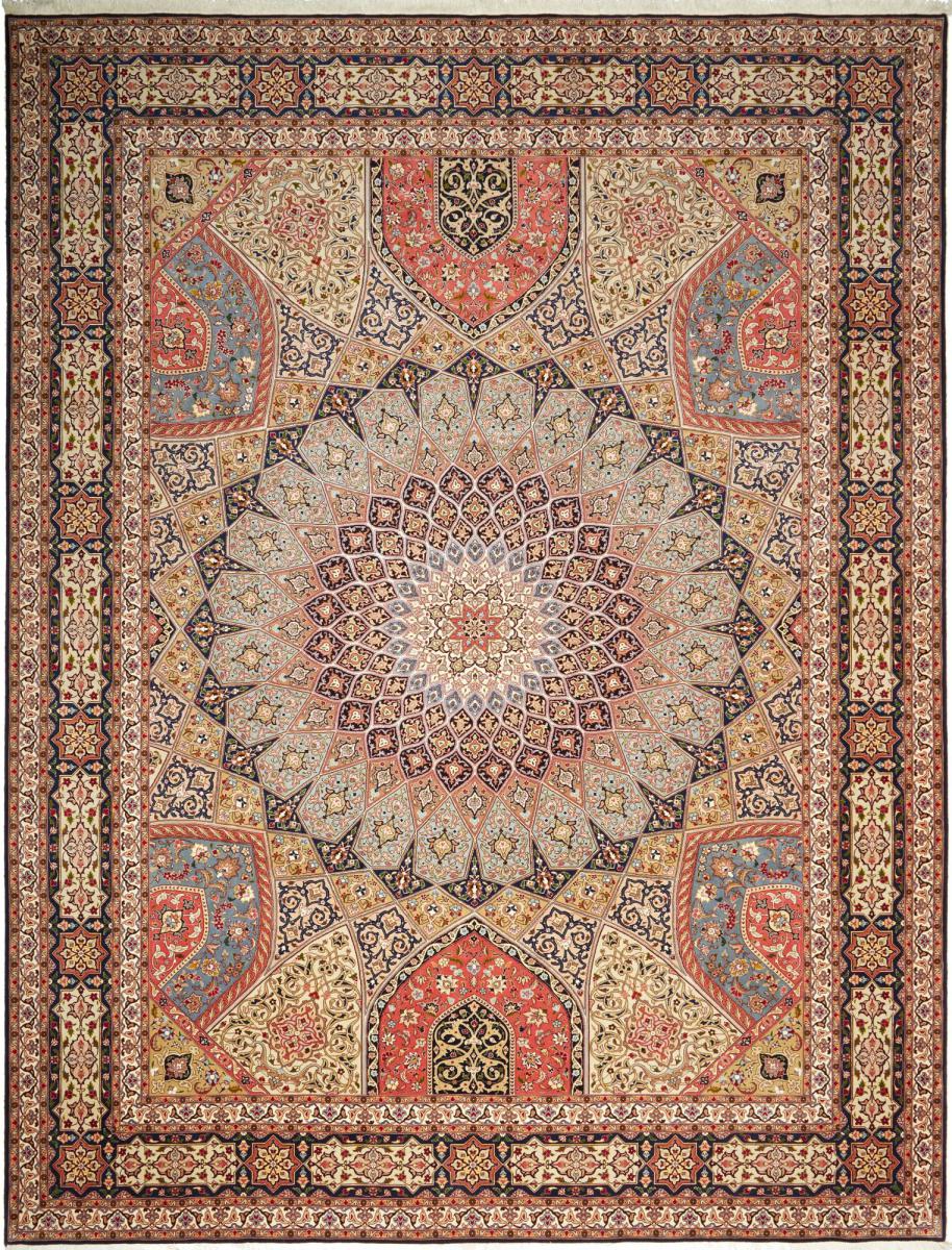 Perzisch tapijt Tabriz 50Raj 398x301 398x301, Perzisch tapijt Handgeknoopte