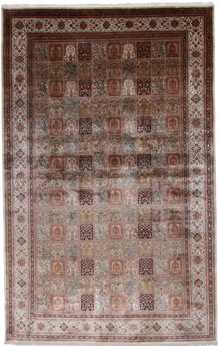 Indiaas tapijt Kasjmier Zijde Single Knot 485x306 485x306, Perzisch tapijt Handgeknoopte