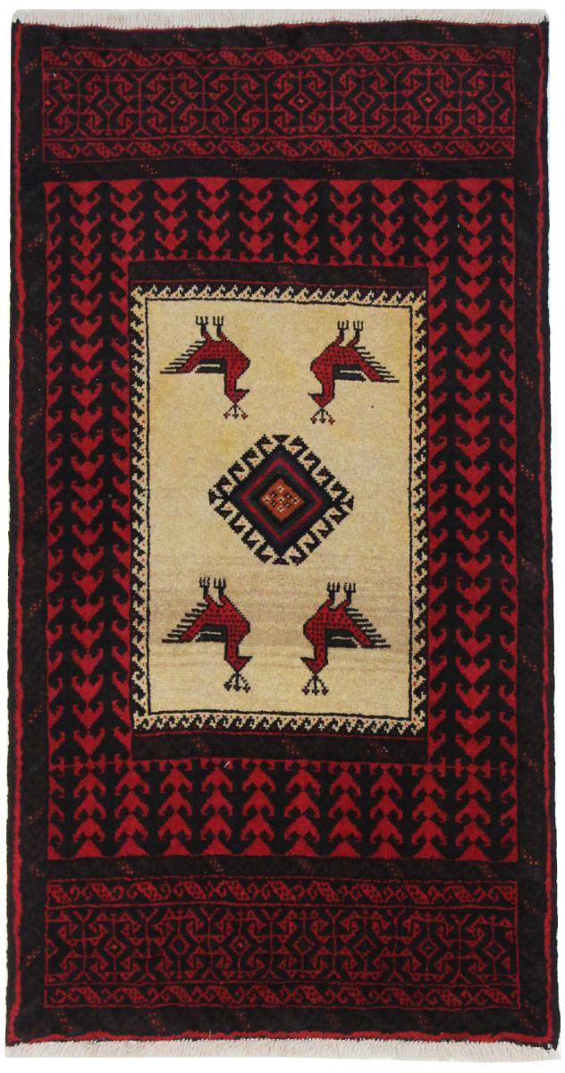 Tapete persa Balúchi 161x84 161x84, Tapete persa Atado à mão