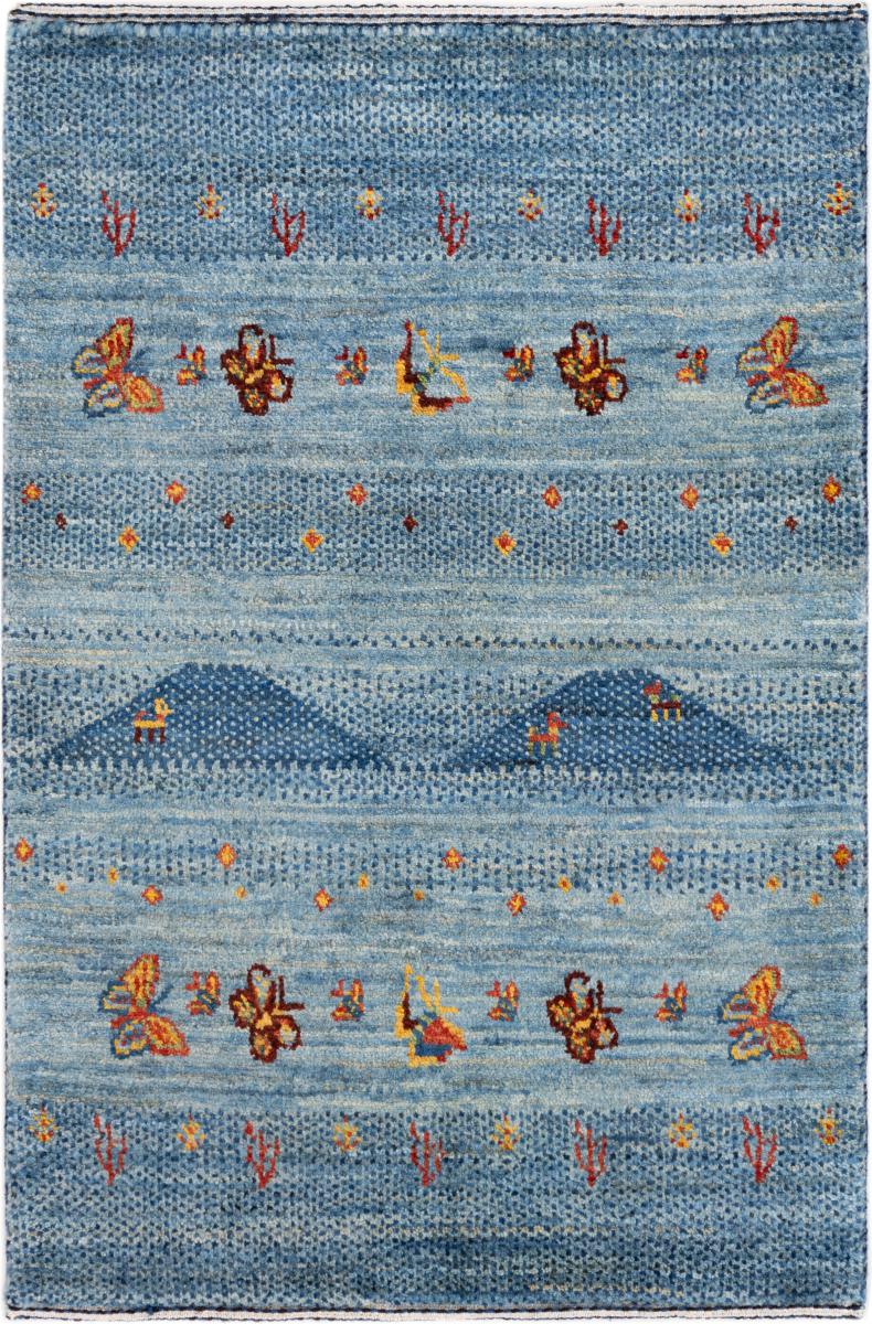 Perserteppich Perser Gabbeh Loribaft Atelier 91x61 91x61, Perserteppich Handgeknüpft