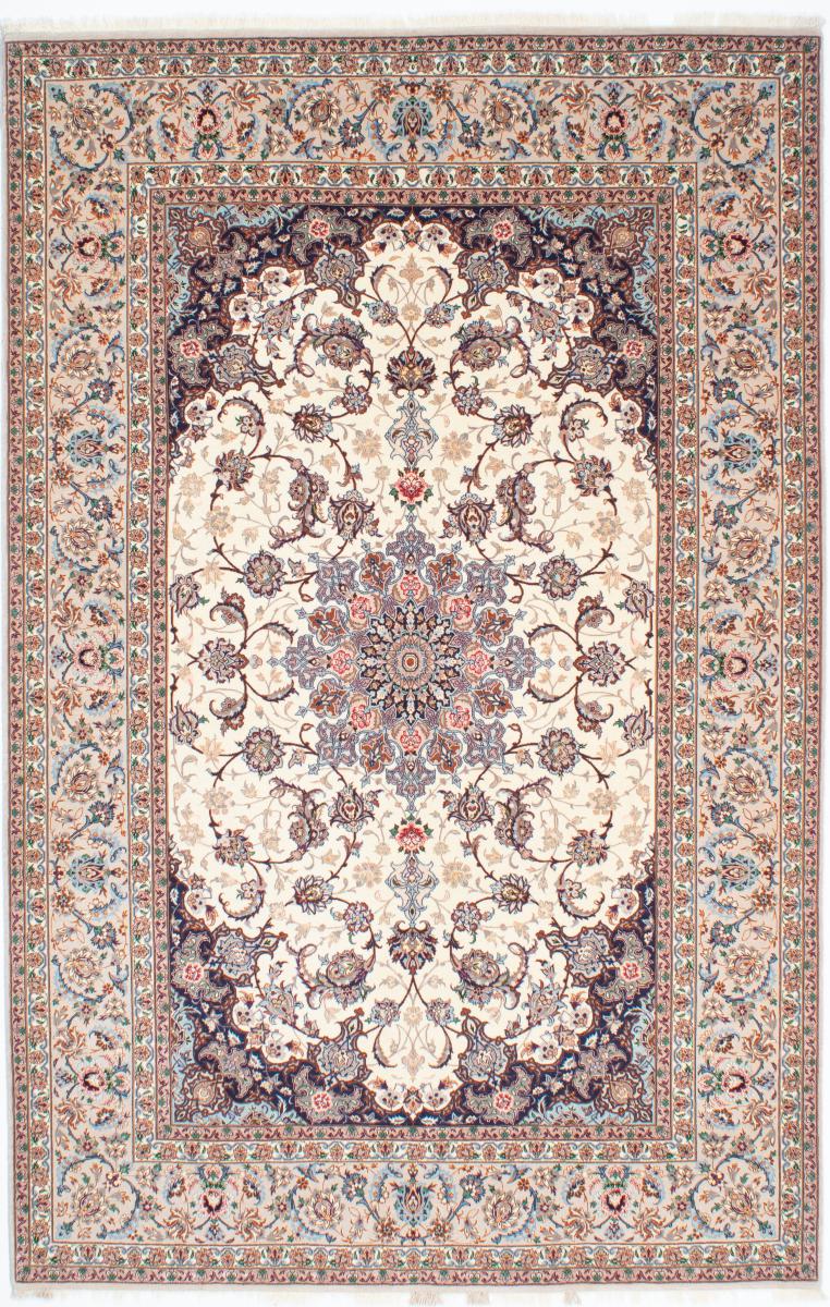 Perzsa szőnyeg Iszfahán Selyemfonal 7'11"x5'1" 7'11"x5'1", Perzsa szőnyeg Kézzel csomózva