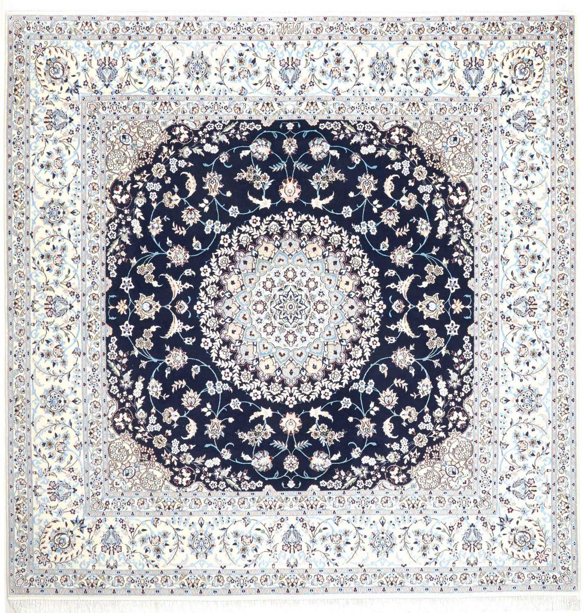 Persian Rug Nain 6La 210x208 210x208, Persian Rug Knotted by hand