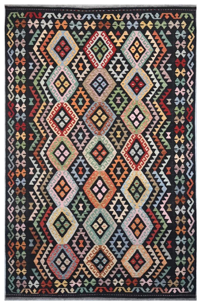 Afghan rug Kilim Afghan 10'0"x6'6" 10'0"x6'6", Persian Rug Woven by hand