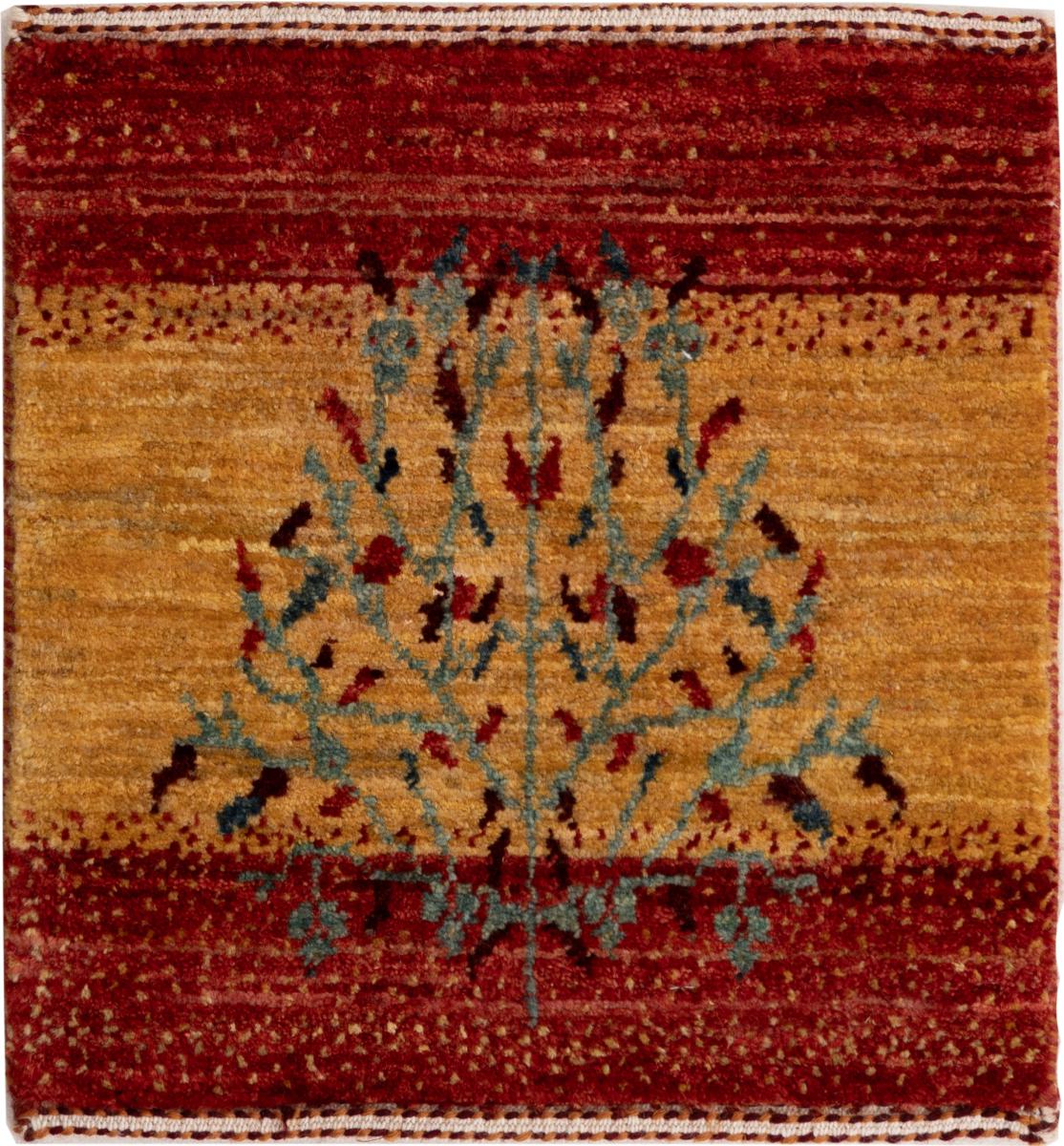 Tapis persan Persan Gabbeh Loribaft Nowbaft 41x39 41x39, Tapis persan Noué à la main