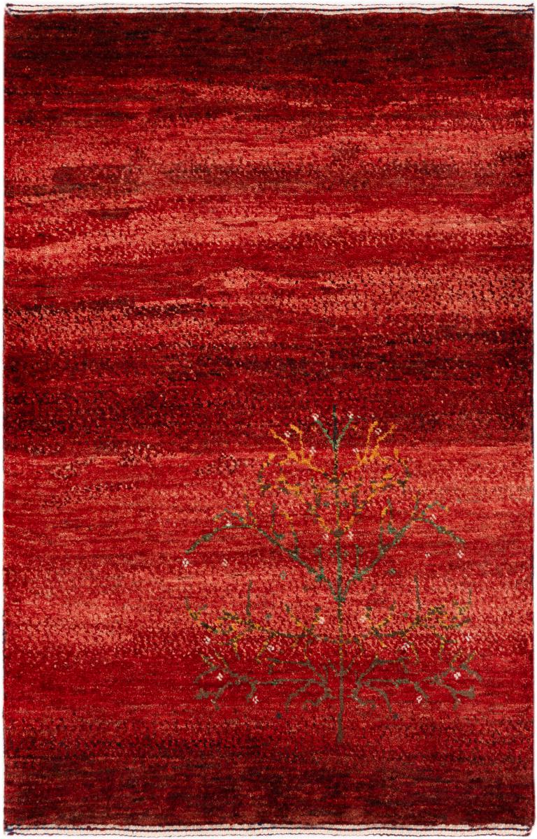 Tapis persan Persan Gabbeh Loribaft Atelier 101x66 101x66, Tapis persan Noué à la main