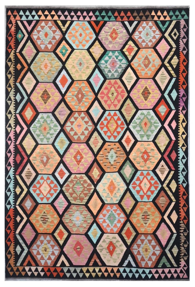 Afghan rug Kilim Afghan 9'10"x6'8" 9'10"x6'8", Persian Rug Woven by hand