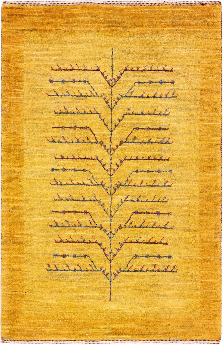 Tapis persan Persan Gabbeh Loribaft Atelier 100x66 100x66, Tapis persan Noué à la main