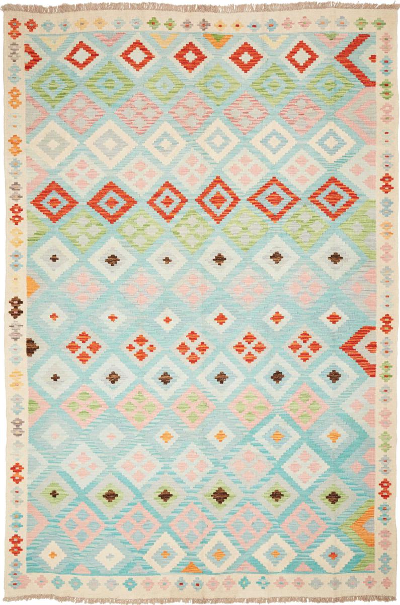 Tapete afegão Kilim Afegão 290x198 290x198, Tapete persa Tecido à mão