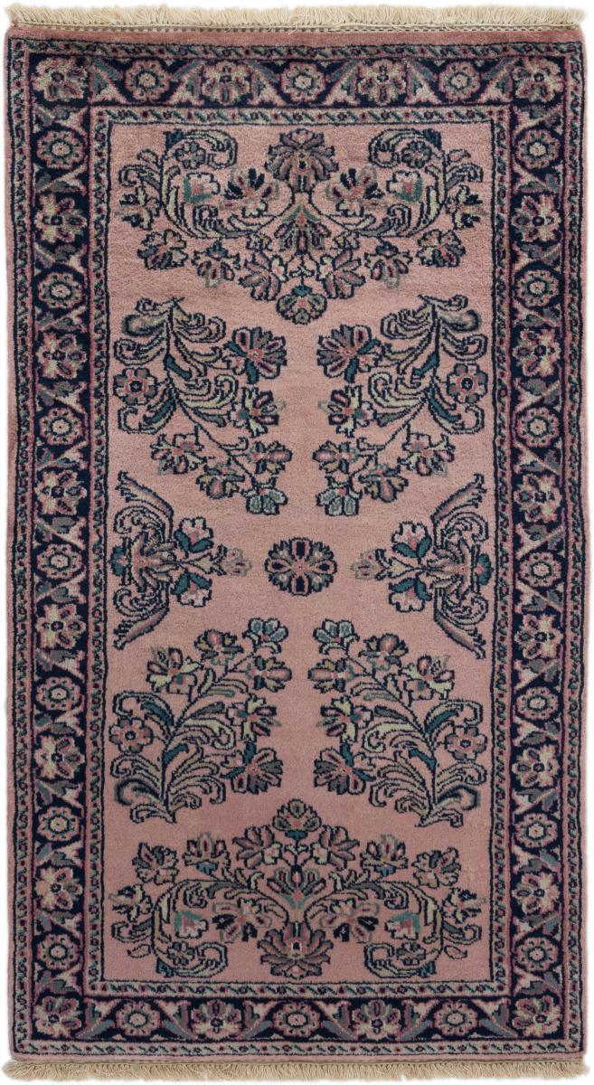 Tapis indien Indo Sarough 134x72 134x72, Tapis persan Noué à la main