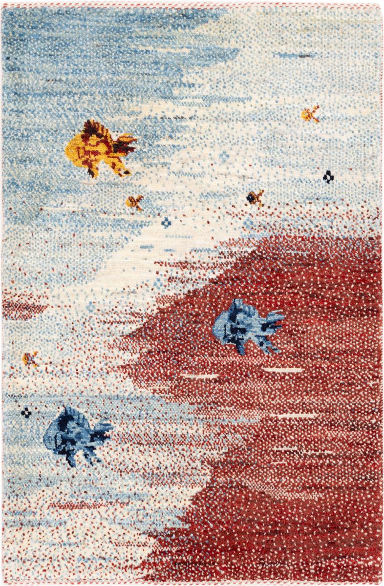 Perzsa szőnyeg Perzsa Gabbeh Loribaft Atelier 96x61 96x61, Perzsa szőnyeg Kézzel csomózott