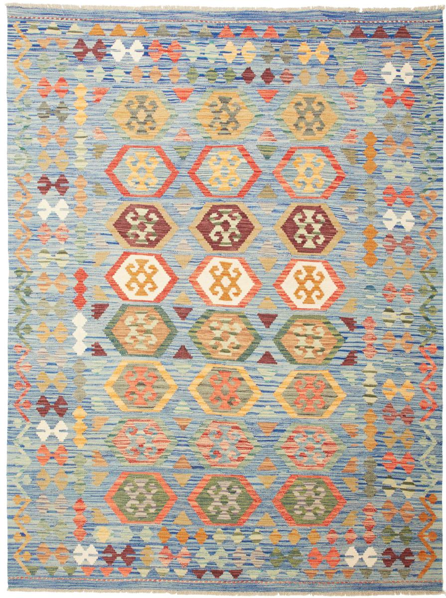 Afghan rug Kilim  Afghan 7'6"x5'7" 7'6"x5'7", Persian Rug Woven by hand