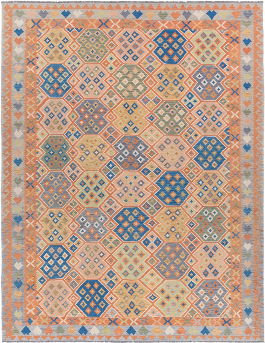 Afghaans tapijt Kilim Afghan 392x304 392x304, Perzisch tapijt Handgeweven