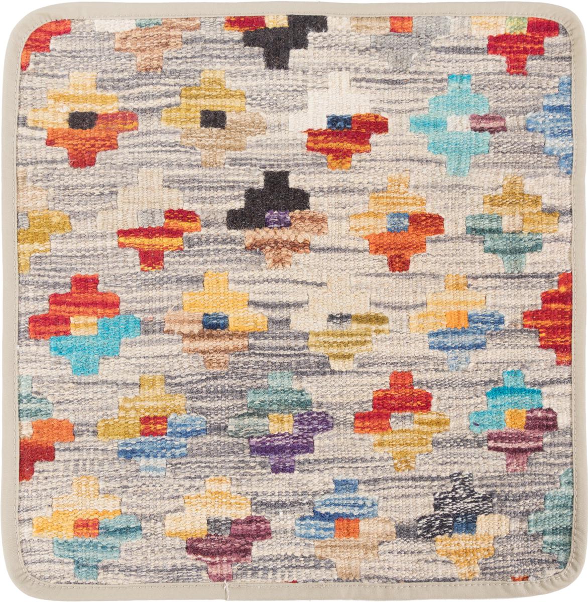 Afghanska mattan Kilim Afghan Kuddfodral 40x40 40x40, Persisk matta Knuten för hand