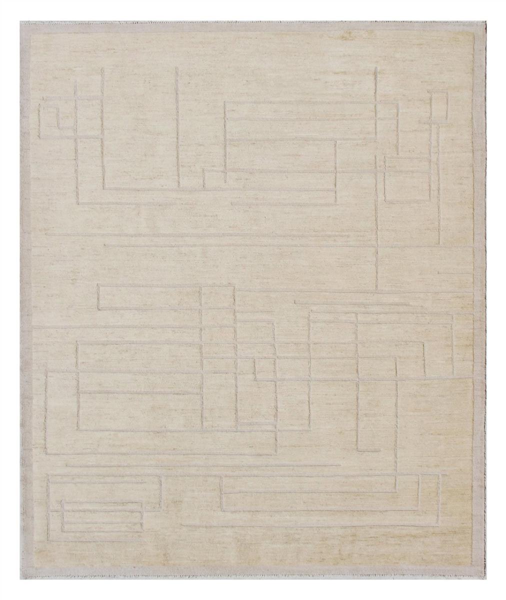 Alfombra afgana Berber Contemporary 296x256 296x256, Alfombra persa Anudado a mano