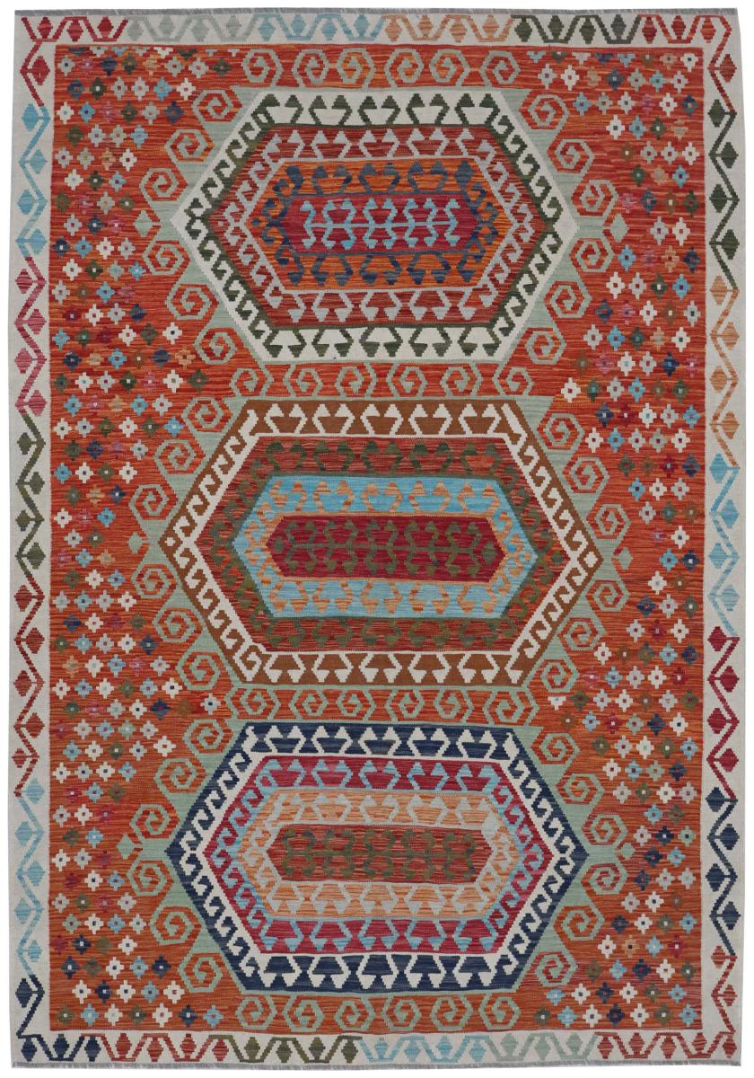 Tapis afghan Kilim Afghan 296x215 296x215, Tapis persan Tissé à la main