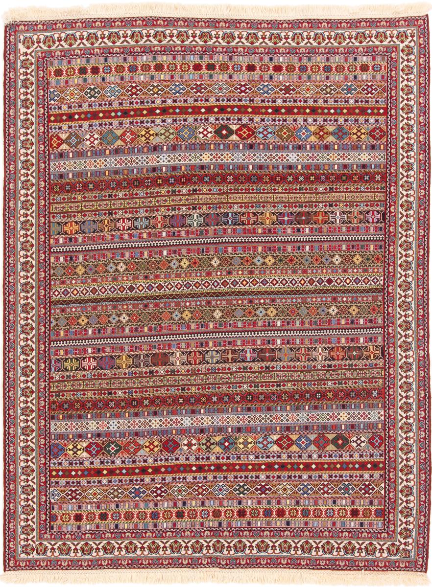 Persian Rug Kilim Soozani 198x149 198x149, Persian Rug Woven by hand