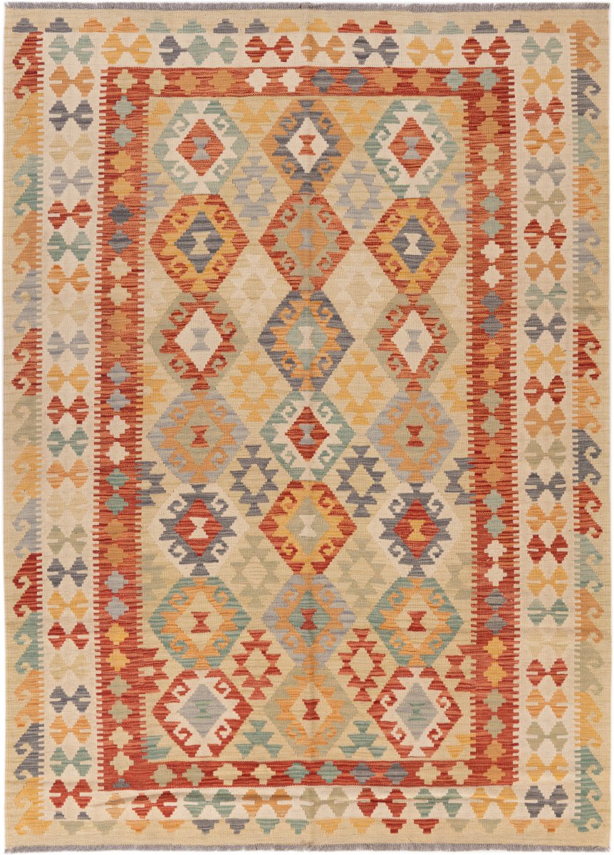 Afghan rug Kilim Afghan 8'1"x5'10" 8'1"x5'10", Persian rug Handwoven
