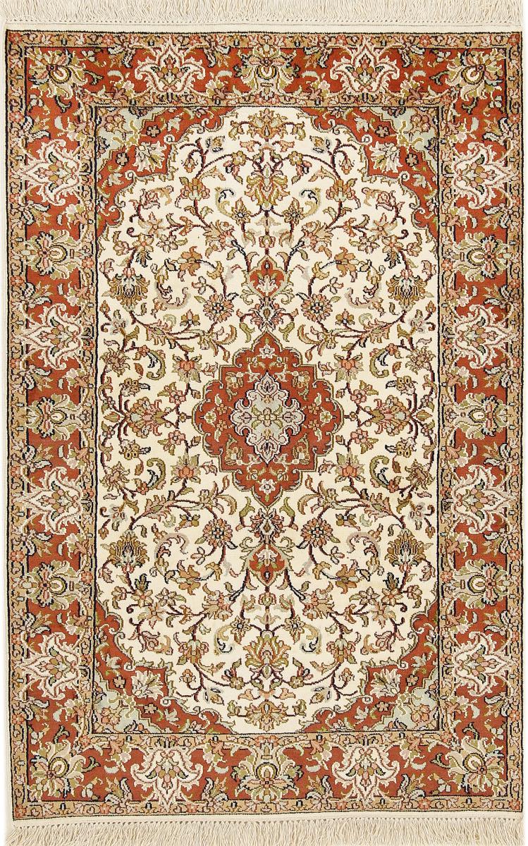 Indo rug Kashmir Silk 122x81 122x81, Persian Rug Knotted by hand