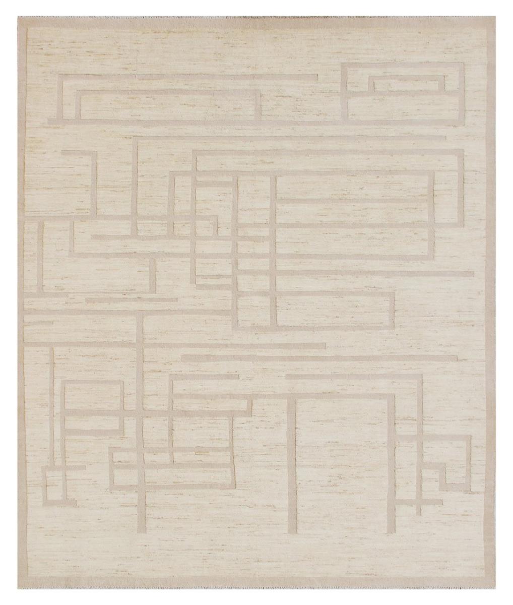 Alfombra afgana Berber Contemporary 363x286 363x286, Alfombra persa Anudado a mano