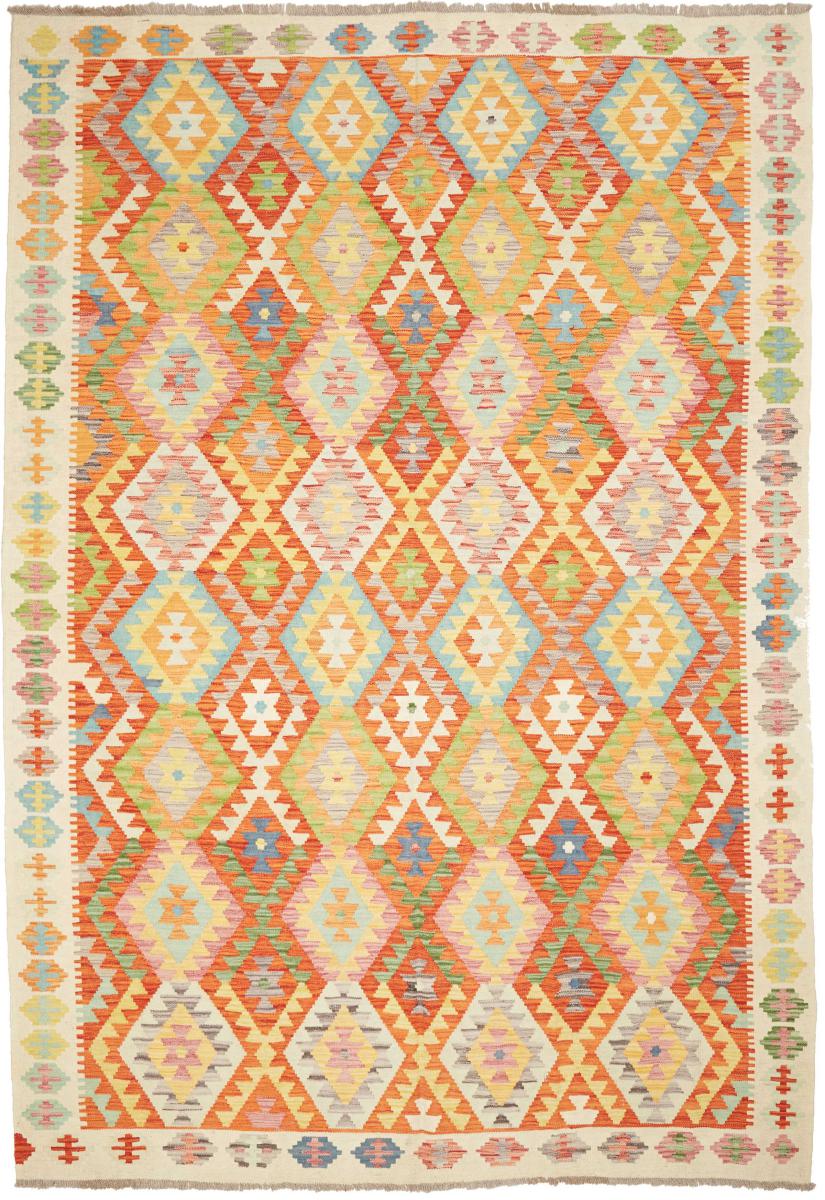 Tapis afghan Kilim Afghan 302x207 302x207, Tapis persan Tissé à la main