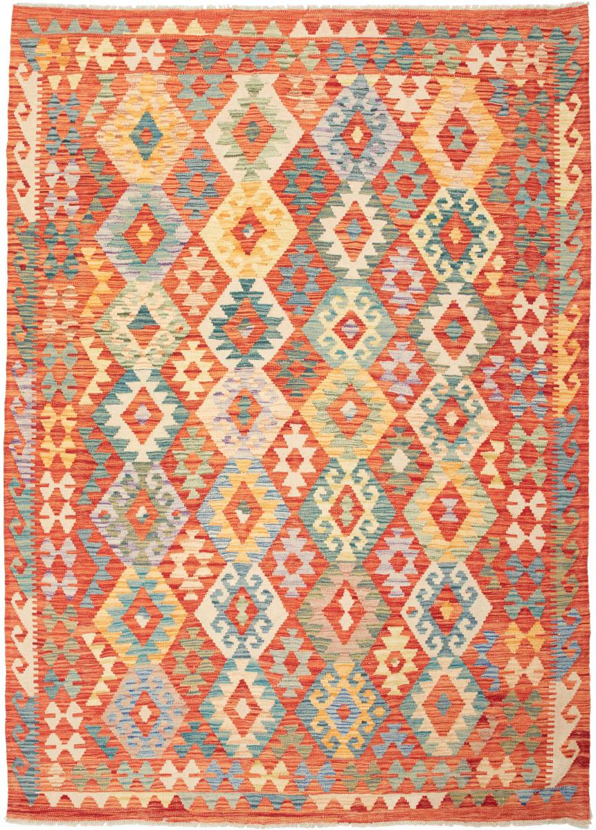 Alfombra afgana Kilim  Afghan 7'11"x5'9" 7'11"x5'9", Alfombra persa Tejido a mano